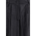 The Latest Black Polyester Casual Pants