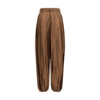 The Latest Brown Polyester Casual Pants