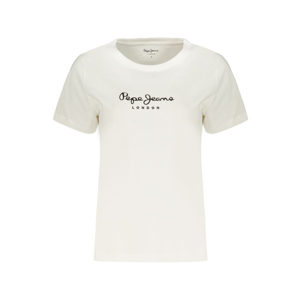 Pepe Jeans White Cotton Womens T-Shirt