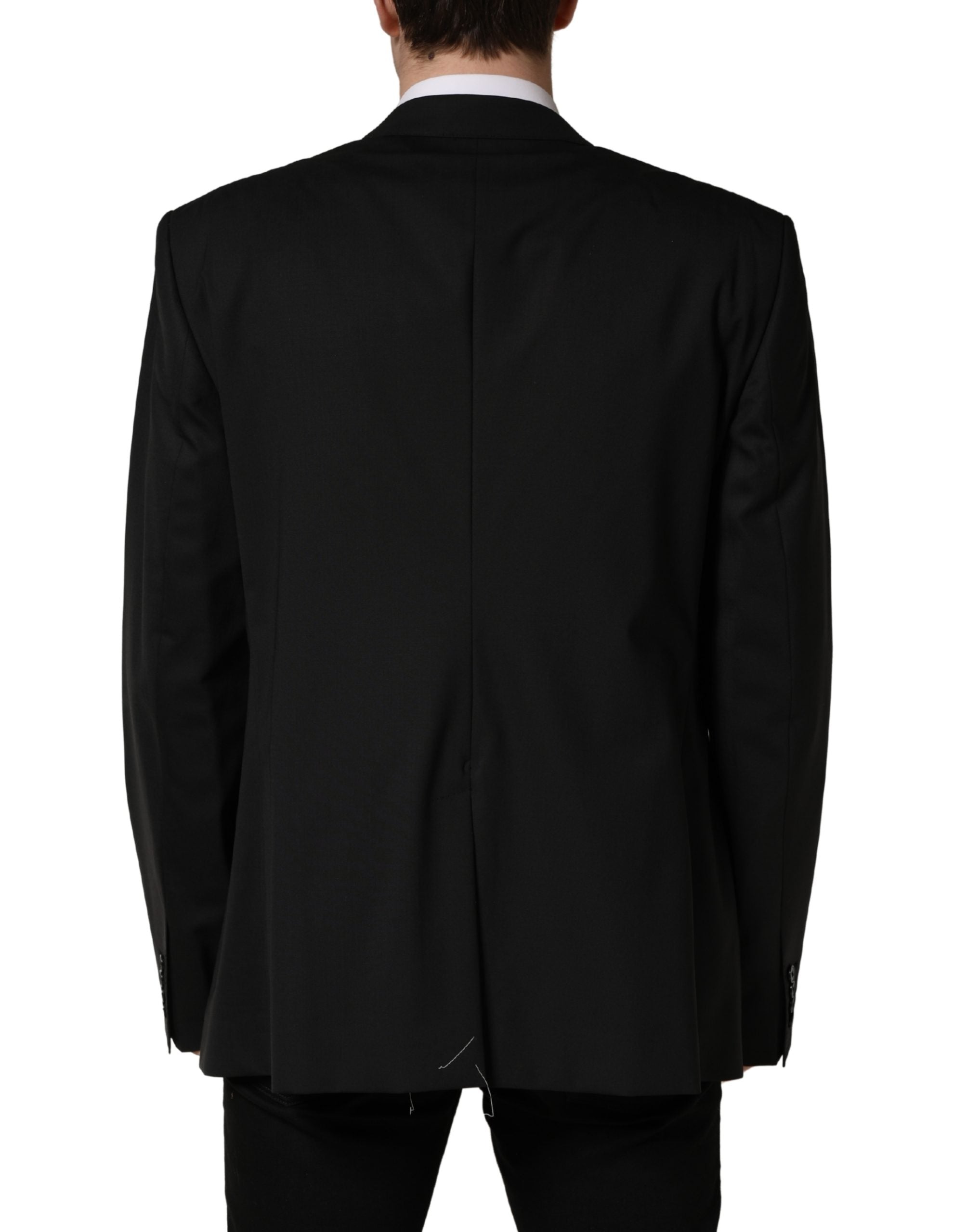 Dolce & Gabbana Black Single Breasted 2 Button Suit Jacket