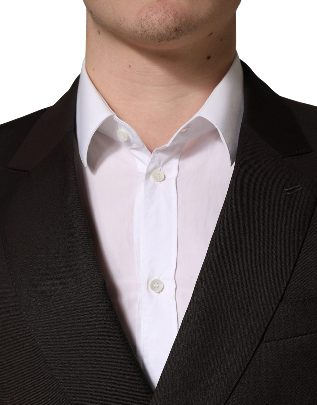 Dolce & Gabbana Dark Violet Wool Double Breasted Suit Jacket