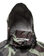 Dolce & Gabbana Multicolor Camouflage Hooded Bomber Jacket