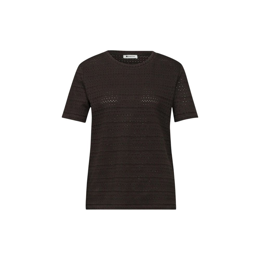 Street One Brown Cotton T-Shirt