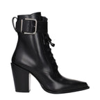 Jimmy Choo Black Leather Ankle Boots