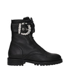 Jimmy Choo Black Leather Ankle Boots