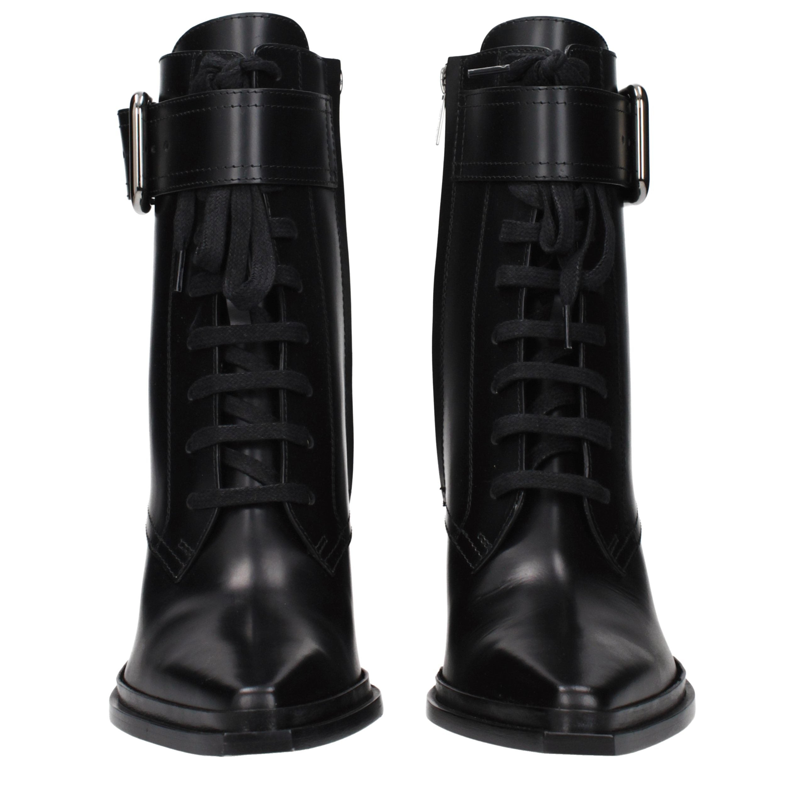 Jimmy Choo Black Leather Ankle Boots