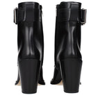 Jimmy Choo Black Leather Ankle Boots