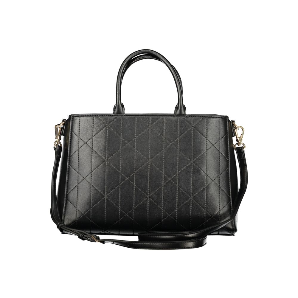Mario Valentino Title: Black Polyurethane Women's Bag
