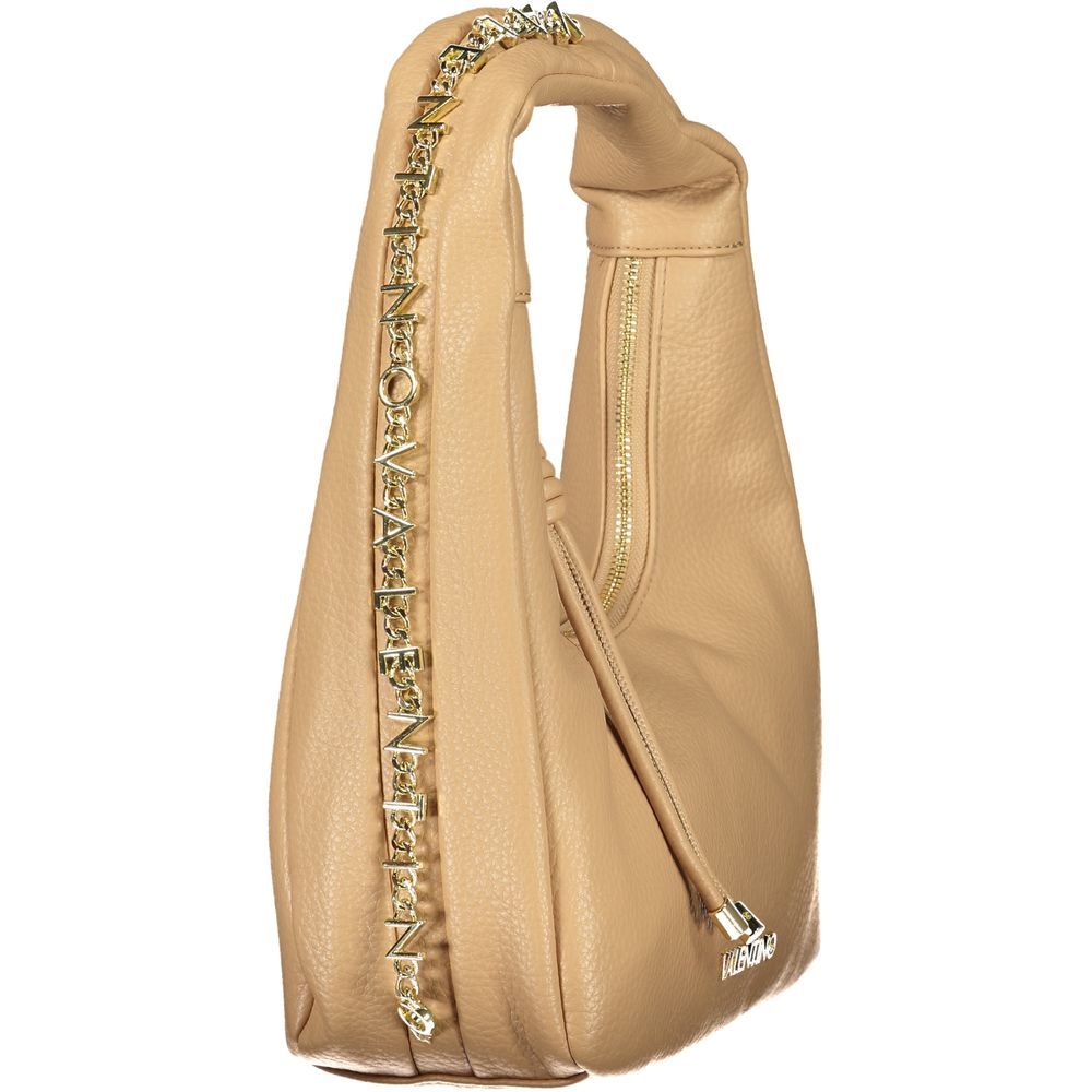 Mario Valentino Beige Polyurethane Women Bag for Chic Everyday Style