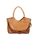 Mario Valentino Brown Polyurethane Women's Bag with Shoulder Strap