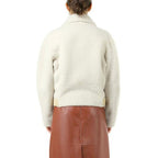 Chloé Beige Polyester Biker Jacket