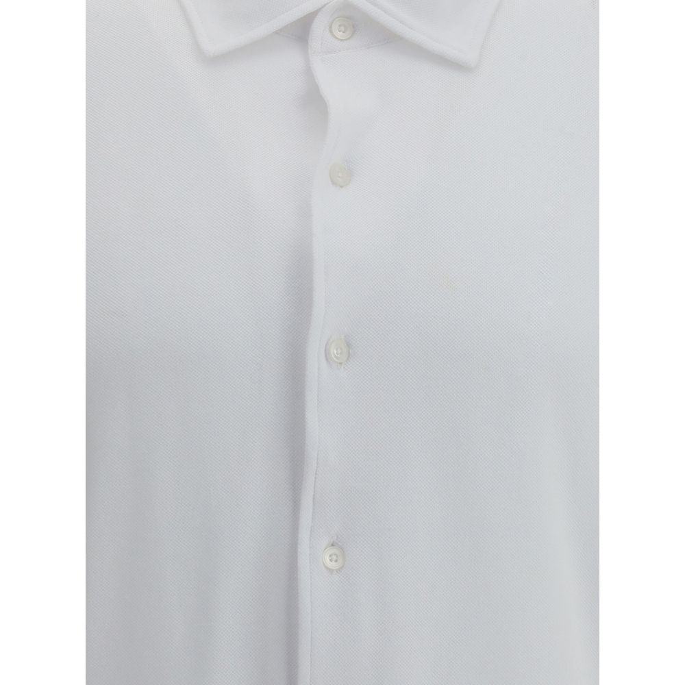 Brooksfield White Cotton Dress Shirt
