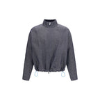 Fendi Blue Linen Denim Jacket