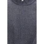 Fendi Blue Linen Denim Jacket