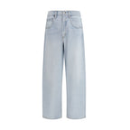 Agolde Blue Cotton Tapered Jeans