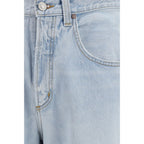 Agolde Blue Cotton Tapered Jeans