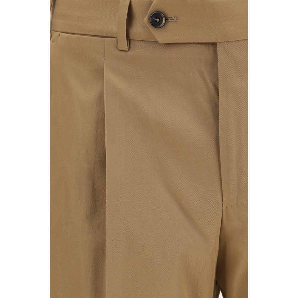 PT Torino Brown Cotton Casual Pants