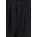 Lemaire Black Linen Bottoms Sleepwear