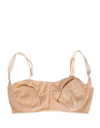 Dolce & Gabbana Beige Semi-Pad Underwire Balconette Bra Underwear
