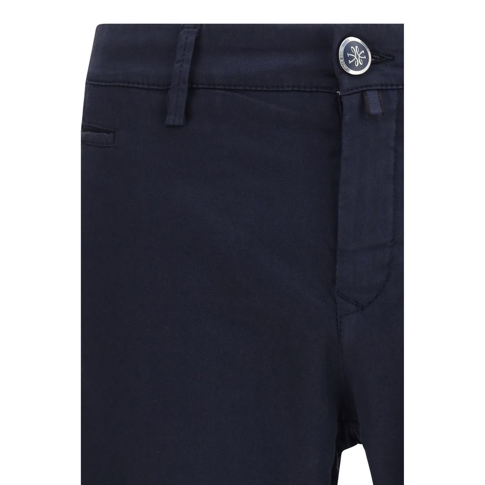 Jacob Cohen Blue Cotton Chino Pants