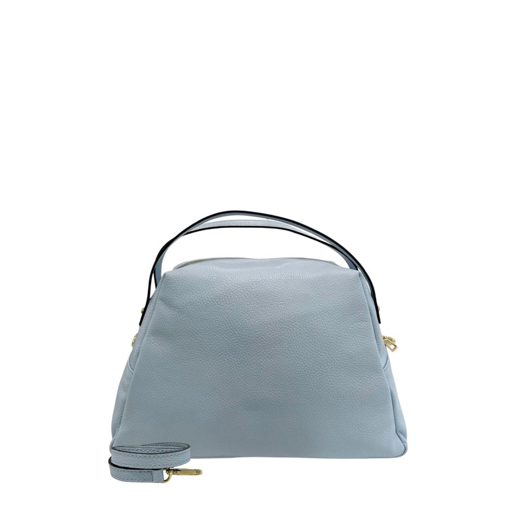 Baldinini Trend Blue Cowhide Clutch Bag