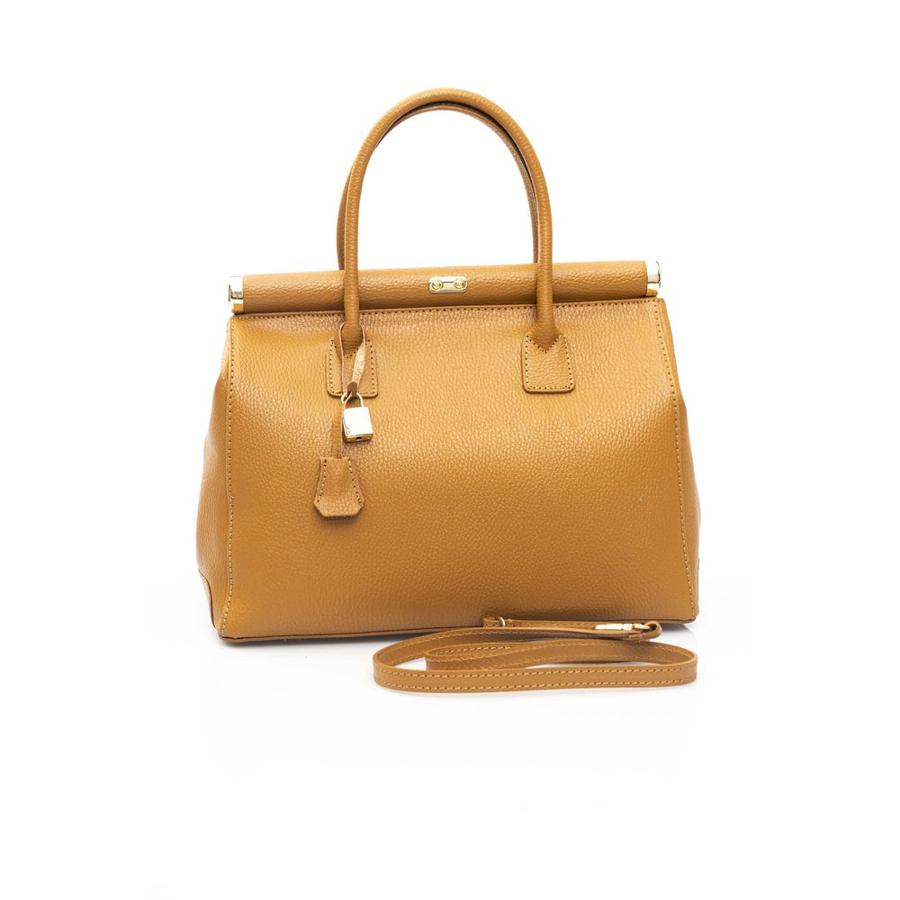 Baldinini Trend Brown Cowhide Clutch Bag