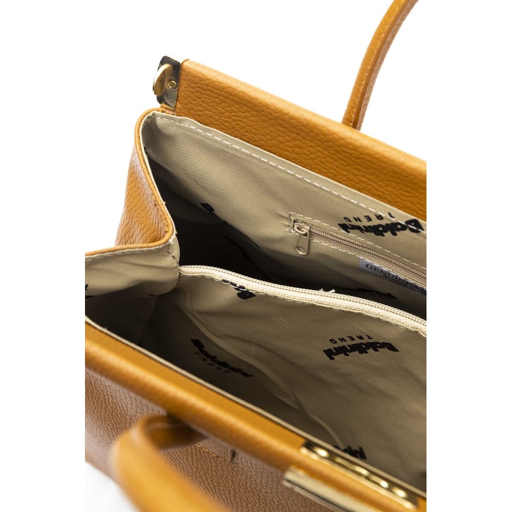 Baldinini Trend Brown Cowhide Clutch Bag