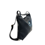 Baldinini Trend Black Leather Women Backpack