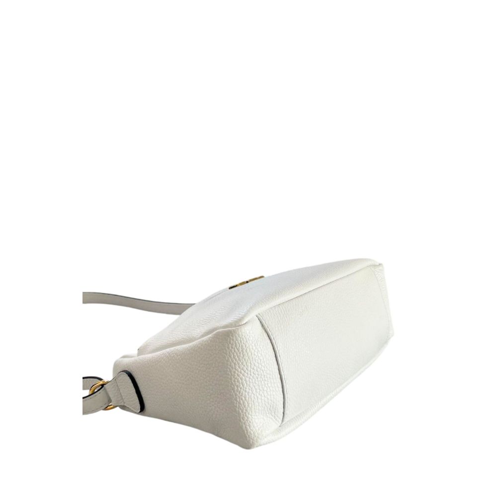 Baldinini Trend White Cowhide Crossbody Bag