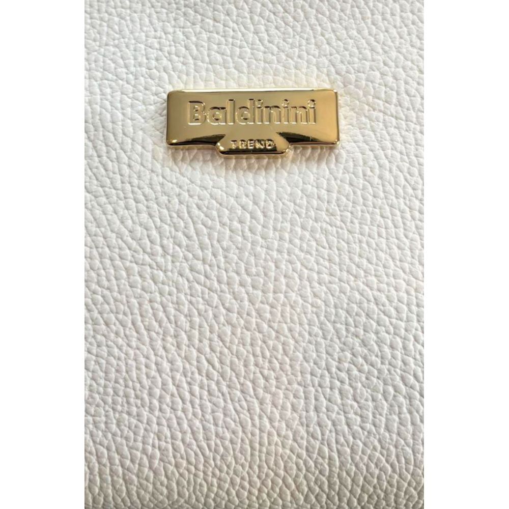 Baldinini Trend White Cowhide Crossbody Bag