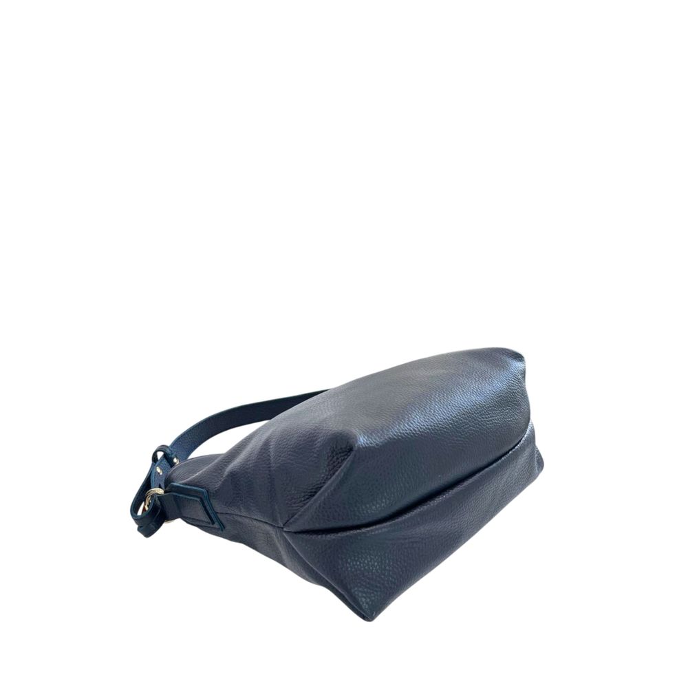 Baldinini Trend Blue Cowhide Clutch Bag