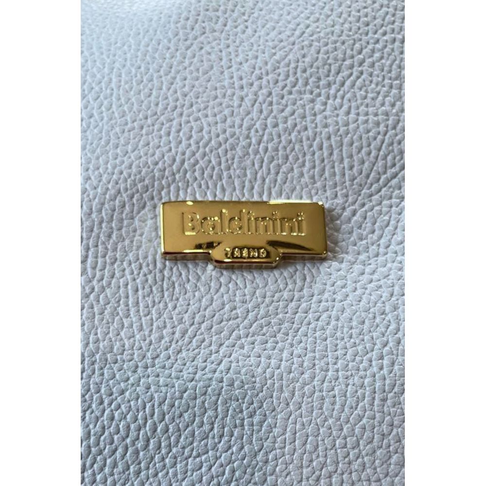 Baldinini Trend Blue Cowhide Clutch Bag