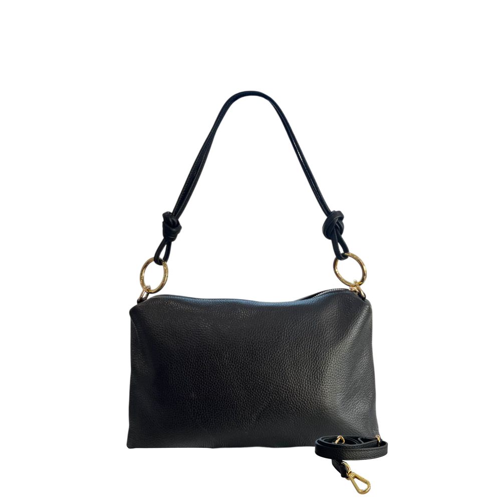 Baldinini Trend Black Leather Women Bag
