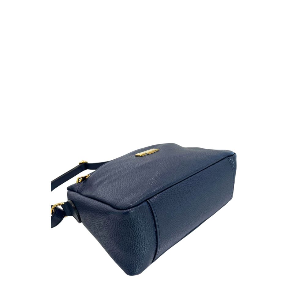 Baldinini Trend Blue Cowhide Crossbody Bag