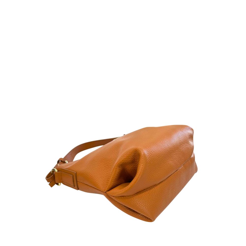 Baldinini Trend Brown Cowhide Clutch Bag
