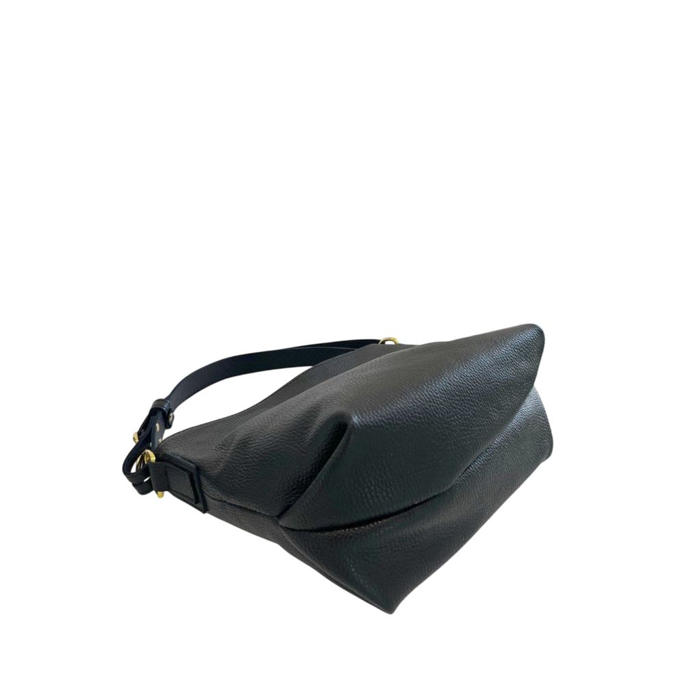 Baldinini Trend Black Cowhide Clutch Bag