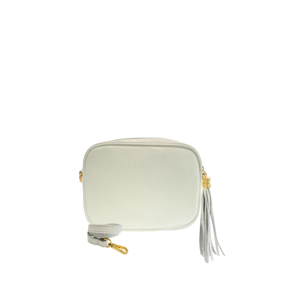 Baldinini Trend White Cowhide Crossbody Bag