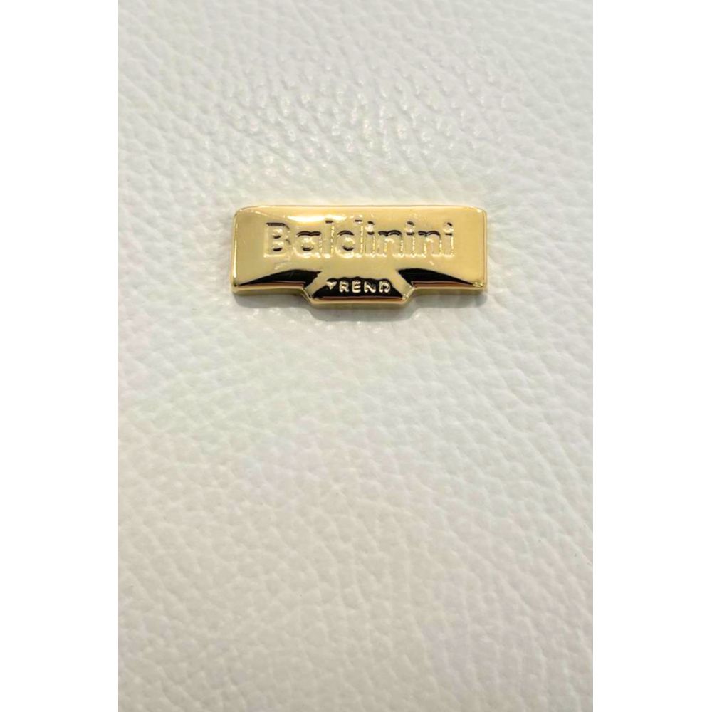 Baldinini Trend White Cowhide Crossbody Bag