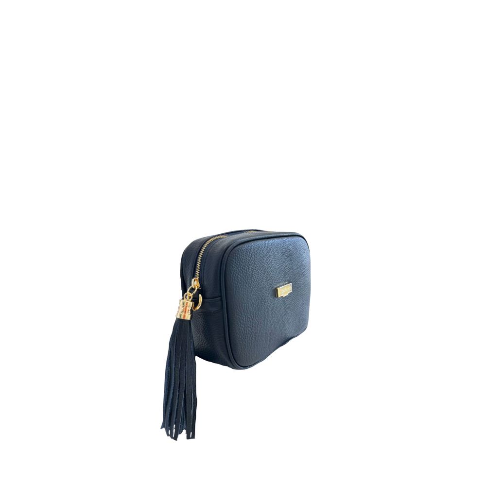 Baldinini Trend Blue Cowhide Crossbody Bag