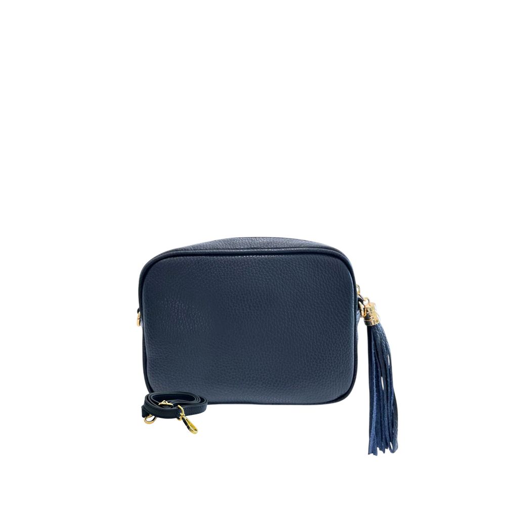 Baldinini Trend Blue Cowhide Crossbody Bag