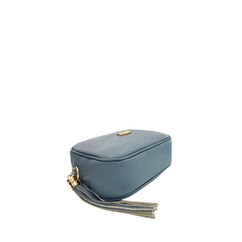 Baldinini Trend Blue Cowhide Crossbody Bag