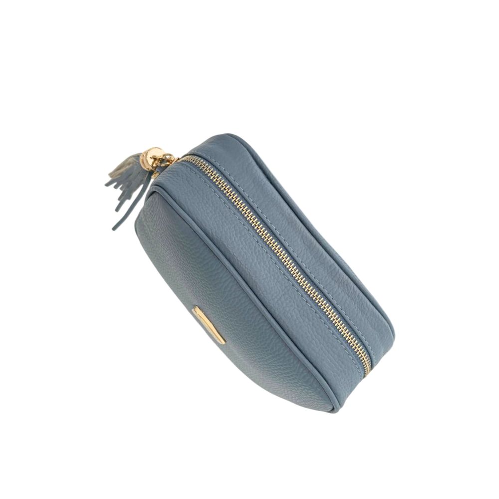 Baldinini Trend Blue Cowhide Crossbody Bag