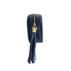 Baldinini Trend Blue Cowhide Crossbody Bag