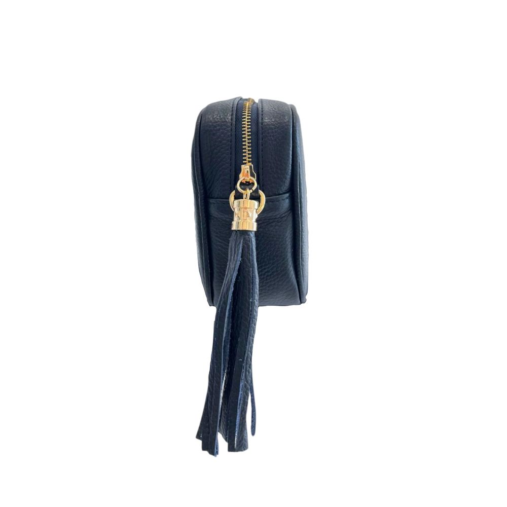 Baldinini Trend Blue Cowhide Crossbody Bag