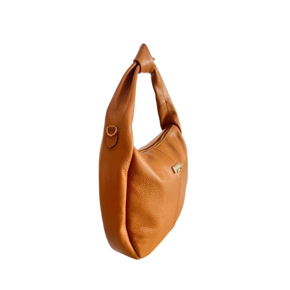 Baldinini Trend Brown Cowhide Clutch Bag