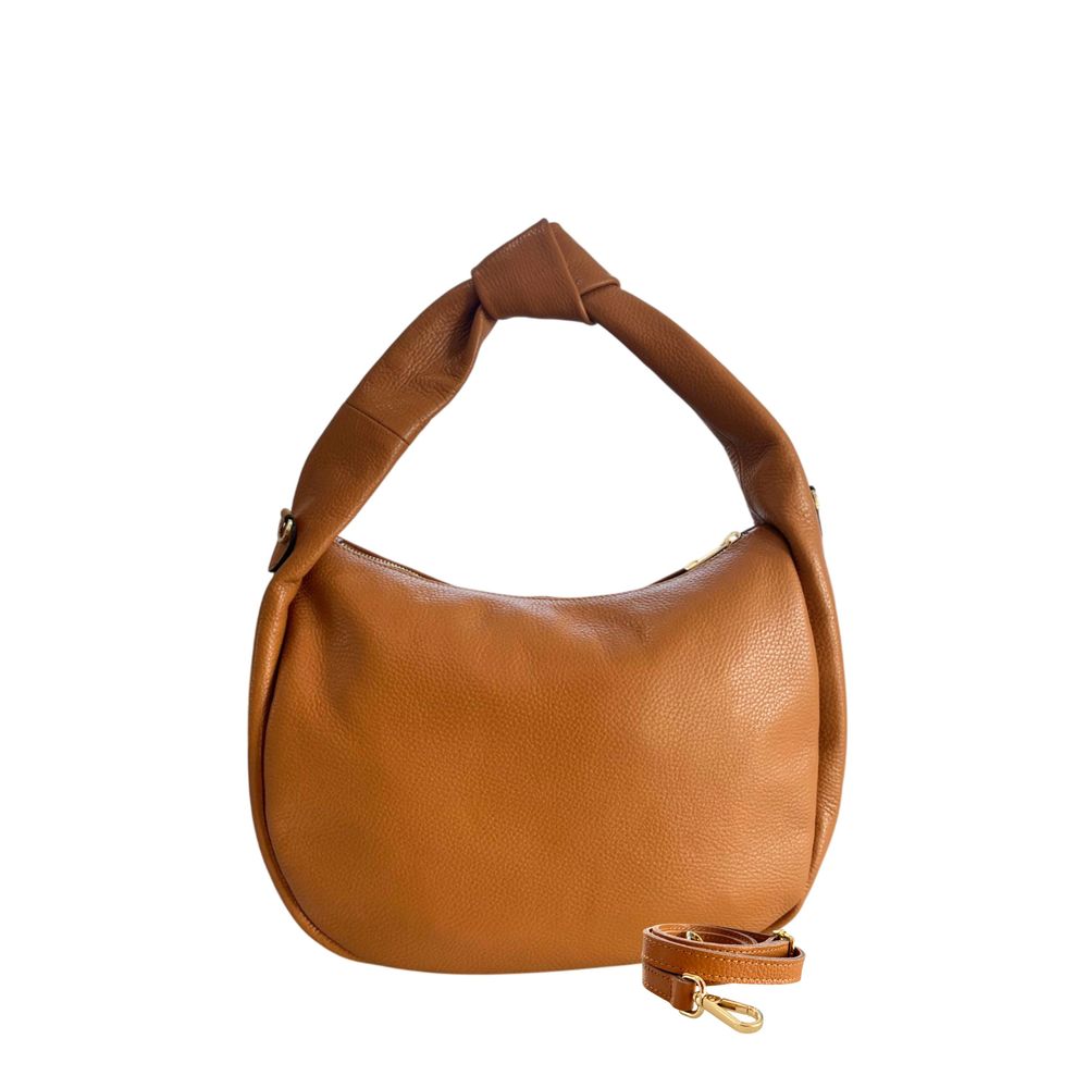 Baldinini Trend Brown Cowhide Clutch Bag
