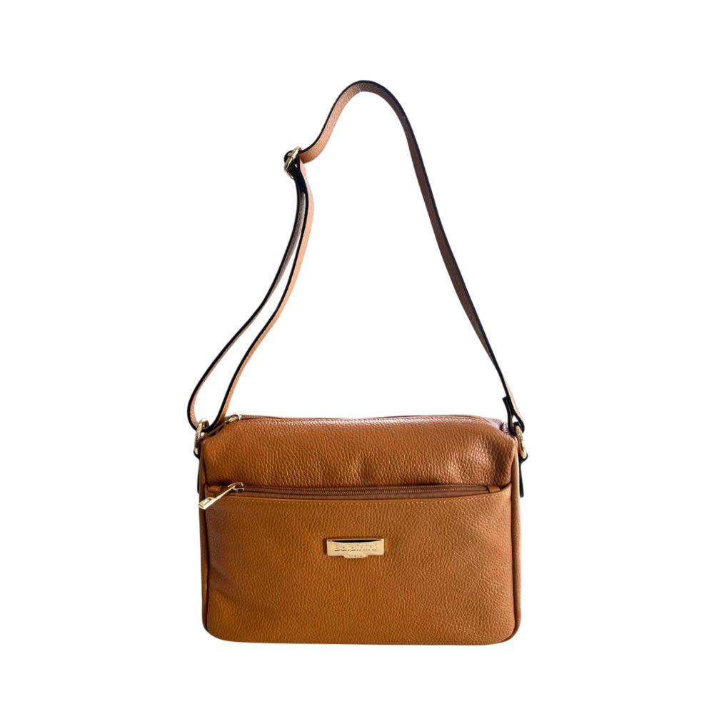 Baldinini Trend Brown Cowhide Crossbody Bag