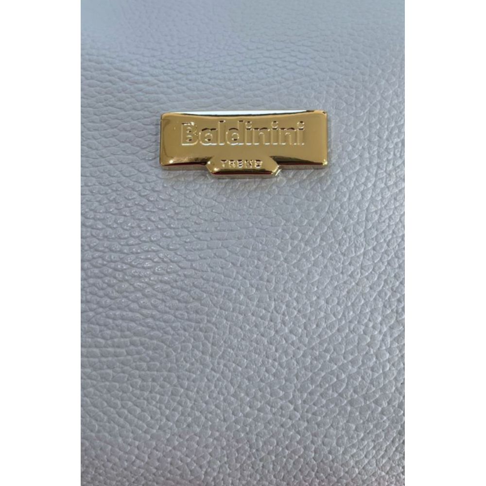 Baldinini Trend Blue Cowhide Clutch Bag