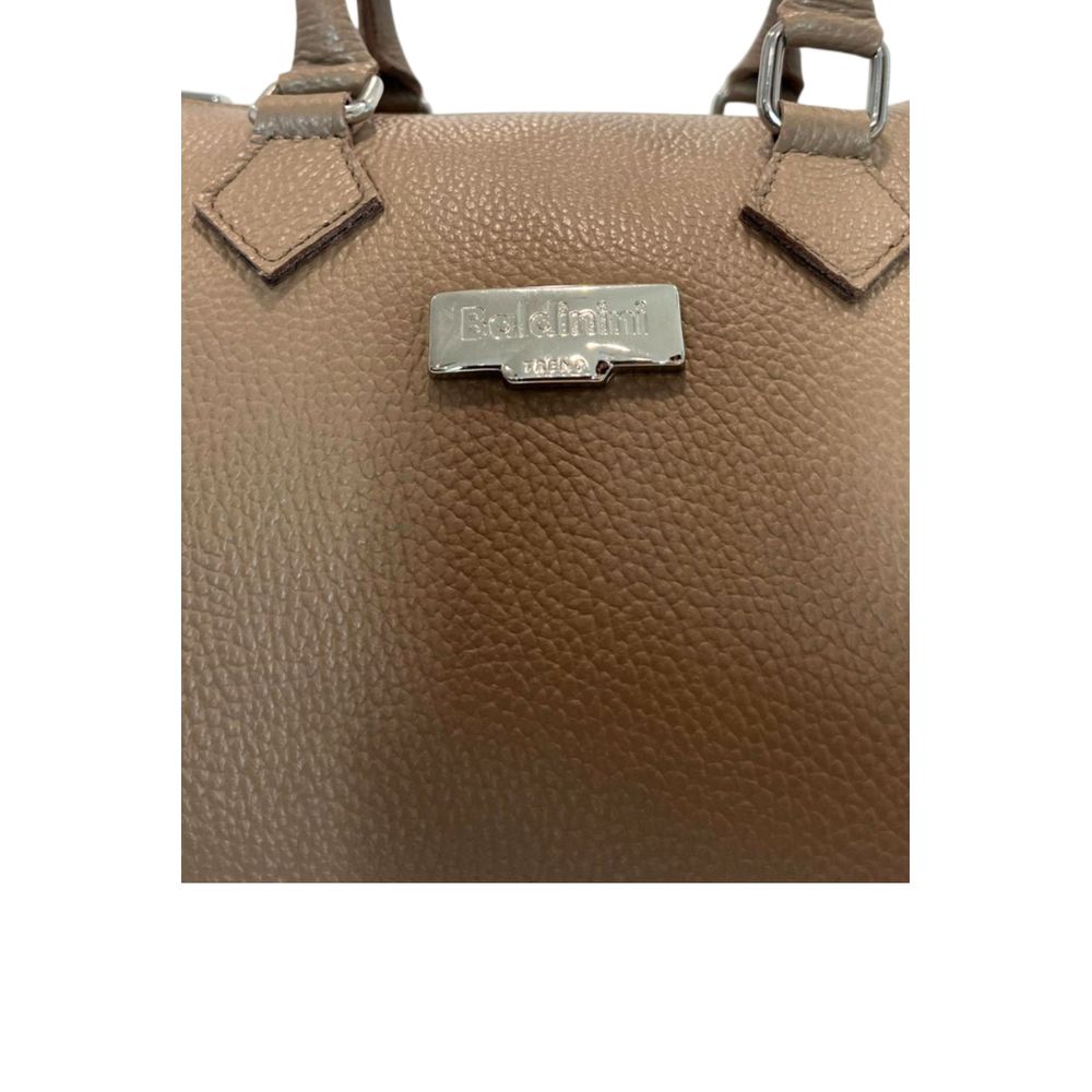 Baldinini Trend Brown Cowhide Shoulder Bag