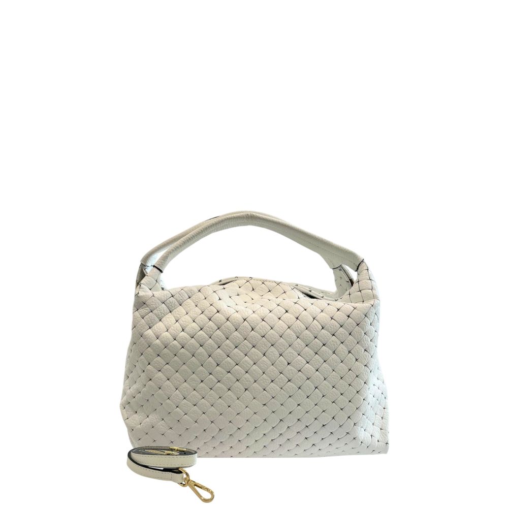 Baldinini Trend White Leather Women Handbag
